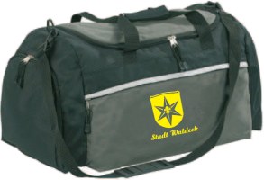 Sporttasche mit Wappen der Stadt Waldeck