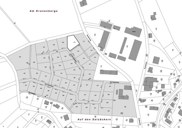 1. Änderung Bebauungsplan "Auf den Salzäckern"