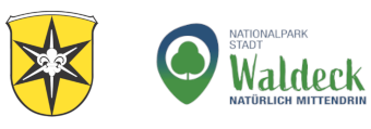 Wappen und Logeo der Nationalparkstadt Waldeck
