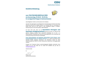 CDU Biertalk