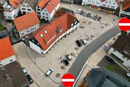 Straßensperrung Stadtfest