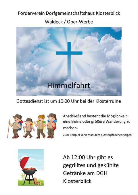Förderverein DGH Klosterblick - Einladung Himmelfahrt
