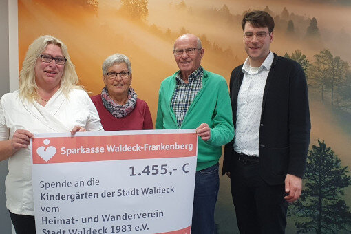 Spendenübergabe Heimatverein