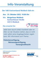 Infoveranstaltung - Patientenverfügung
